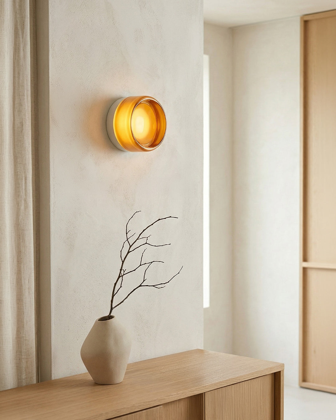 Minimalistische LED-Wandlamp Rond Aluminium Acryl Diffuus Licht Warm Wit Modern Design Compact Slaapkamer Gang Accentverlichting