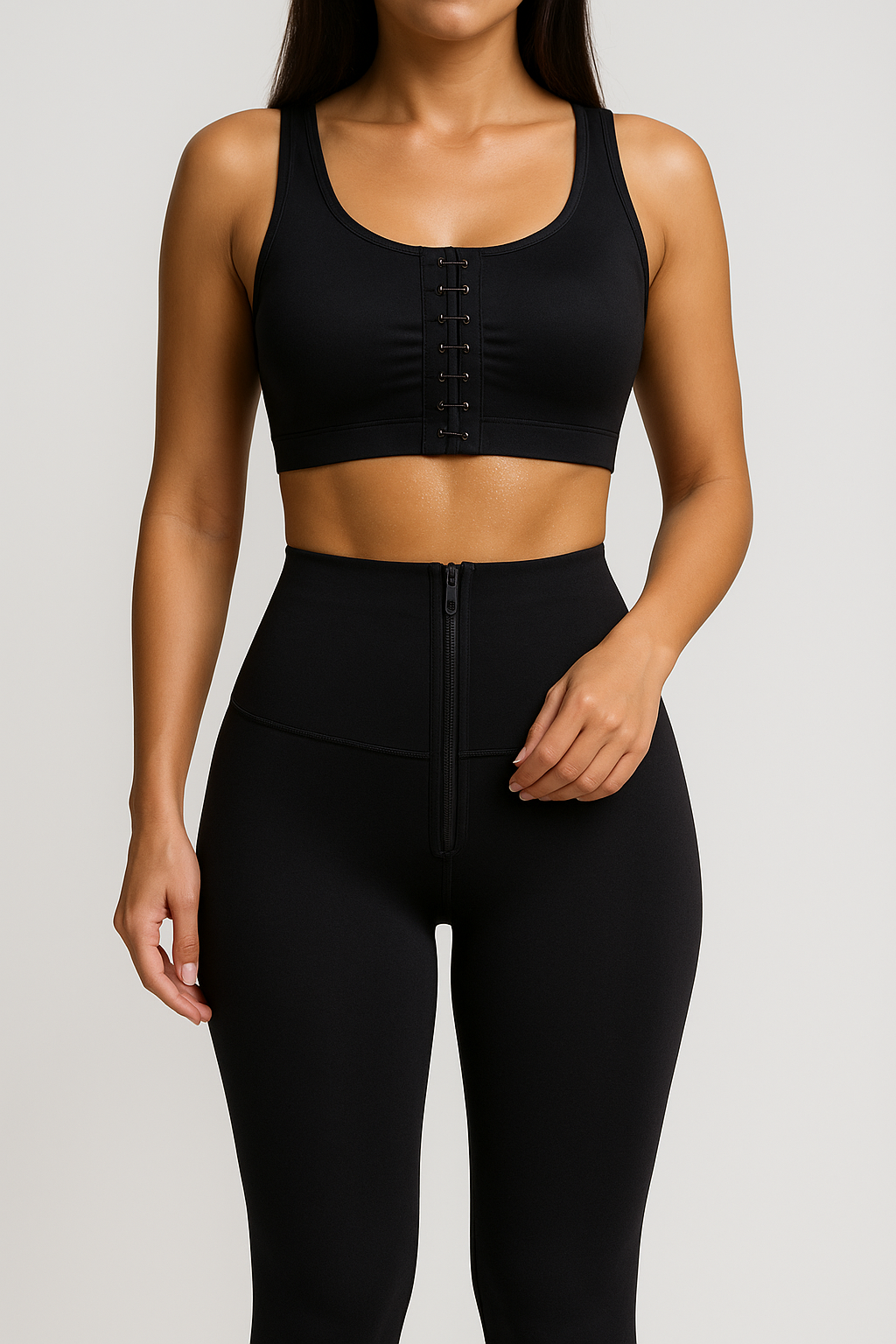 Dames Sportlegging High Waist Neopreen Buikband