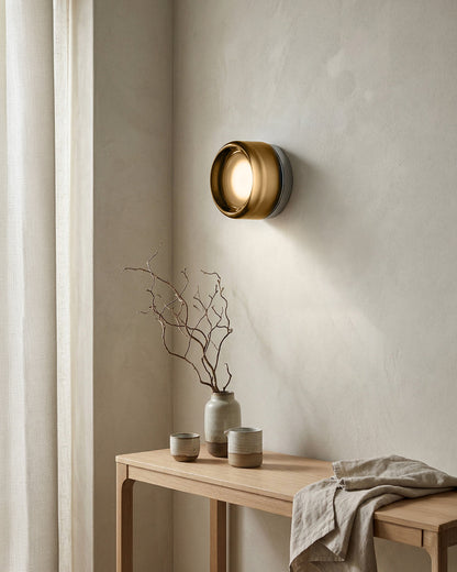 Minimalistische LED-Wandlamp Rond Aluminium Acryl Diffuus Licht Warm Wit Modern Design Compact Slaapkamer Gang Accentverlichting
