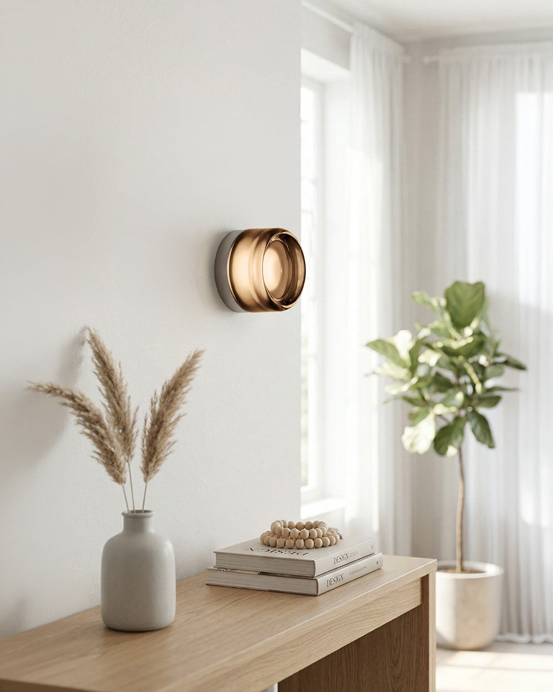 Minimalistische LED-Wandlamp Rond Aluminium Acryl Diffuus Licht Warm Wit Modern Design Compact Slaapkamer Gang Accentverlichting