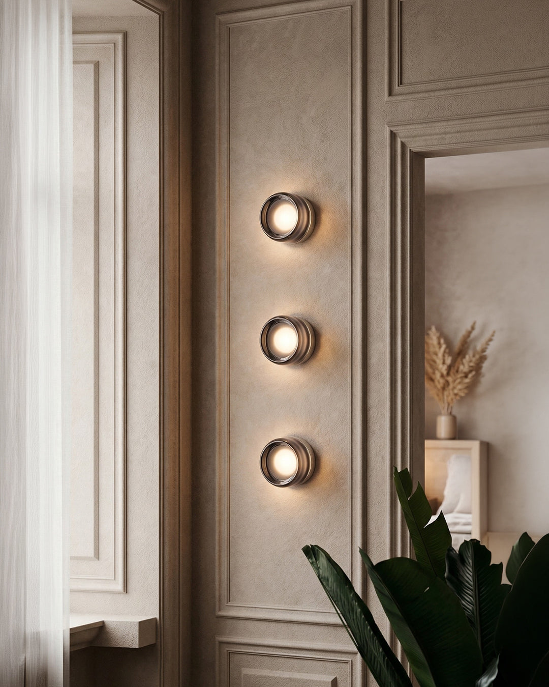 Minimalistische LED-Wandlamp Rond Aluminium Acryl Diffuus Licht Warm Wit Modern Design Compact Slaapkamer Gang Accentverlichting