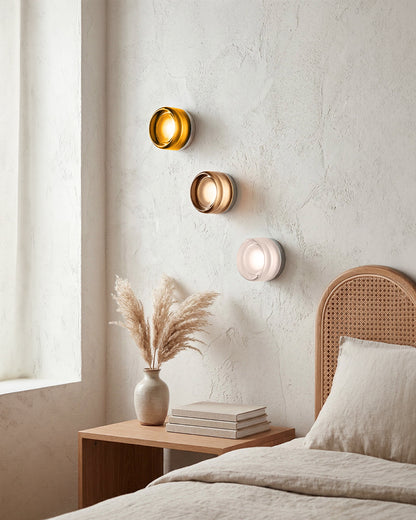 Minimalistische LED-Wandlamp Rond Aluminium Acryl Diffuus Licht Warm Wit Modern Design Compact Slaapkamer Gang Accentverlichting