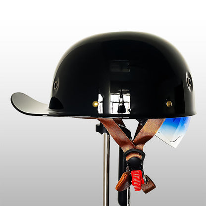 Half-Face Motorhelm met DOT & ECE Certificering - Sportieve Baseballcap Stijl Veiligheidshelm voor Scooter