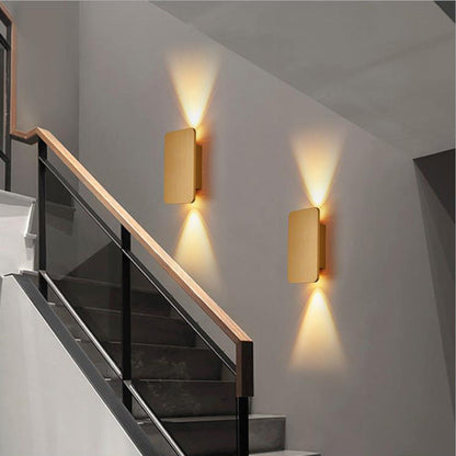Moderne rechthoekige LED wandlamp voor binnen – strakke binnenwandverlichting in diverse kleuren