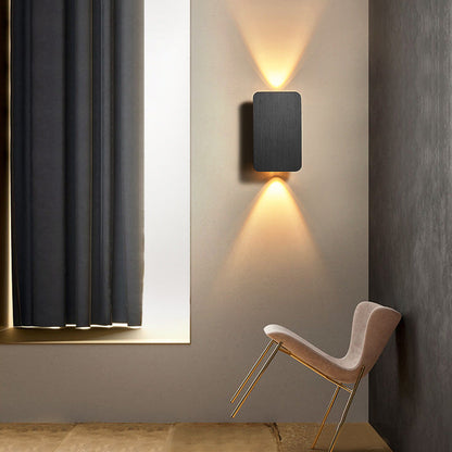 Moderne rechthoekige LED wandlamp voor binnen – strakke binnenwandverlichting in diverse kleuren