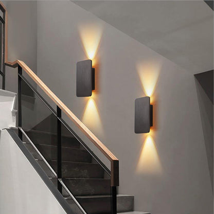 Moderne rechthoekige LED wandlamp voor binnen – strakke binnenwandverlichting in diverse kleuren