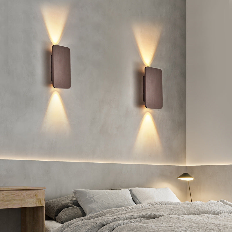 Moderne rechthoekige LED wandlamp voor binnen – strakke binnenwandverlichting in diverse kleuren