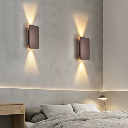 Moderne rechthoekige LED wandlamp voor binnen – strakke binnenwandverlichting in diverse kleuren