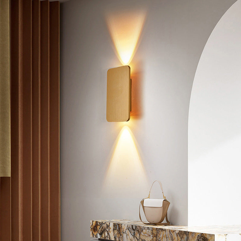 Moderne rechthoekige LED wandlamp voor binnen – strakke binnenwandverlichting in diverse kleuren