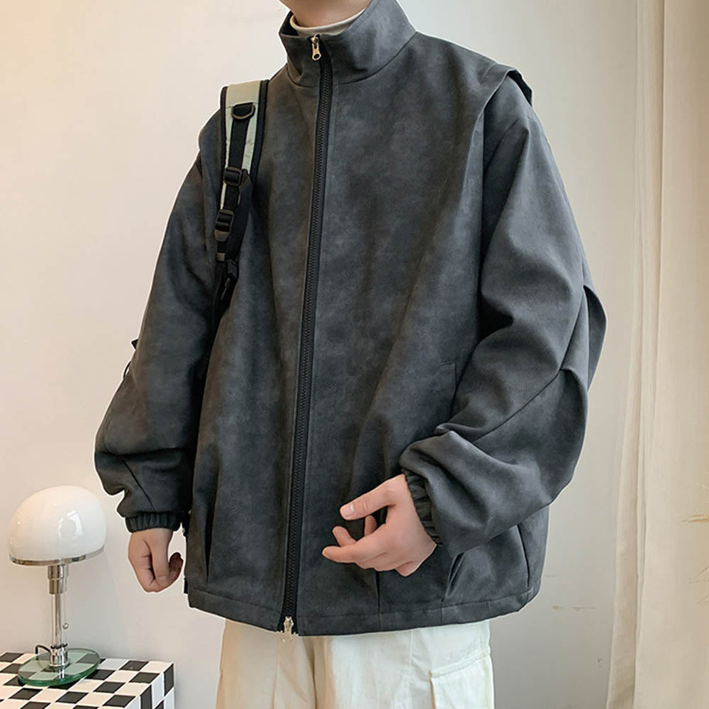 Kunstleder Jas Faux Suede Vintage Look