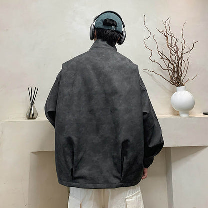 Kunstleder Jas Faux Suede Vintage Look