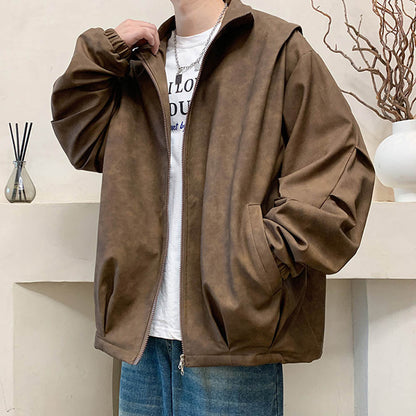 Kunstleder Jas Faux Suede Vintage Look