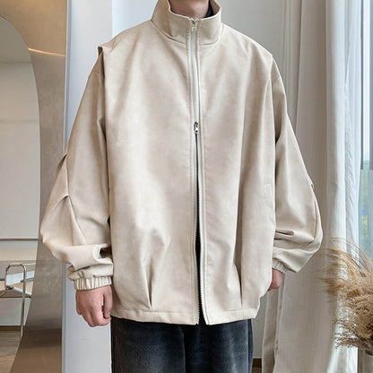 Kunstleder Jas Faux Suede Vintage Look