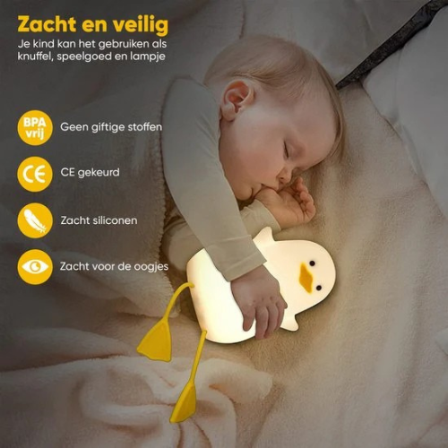 Slaapvriend nachtlampje voor kinderen – zacht en rustgevend licht tegen angst in het donker