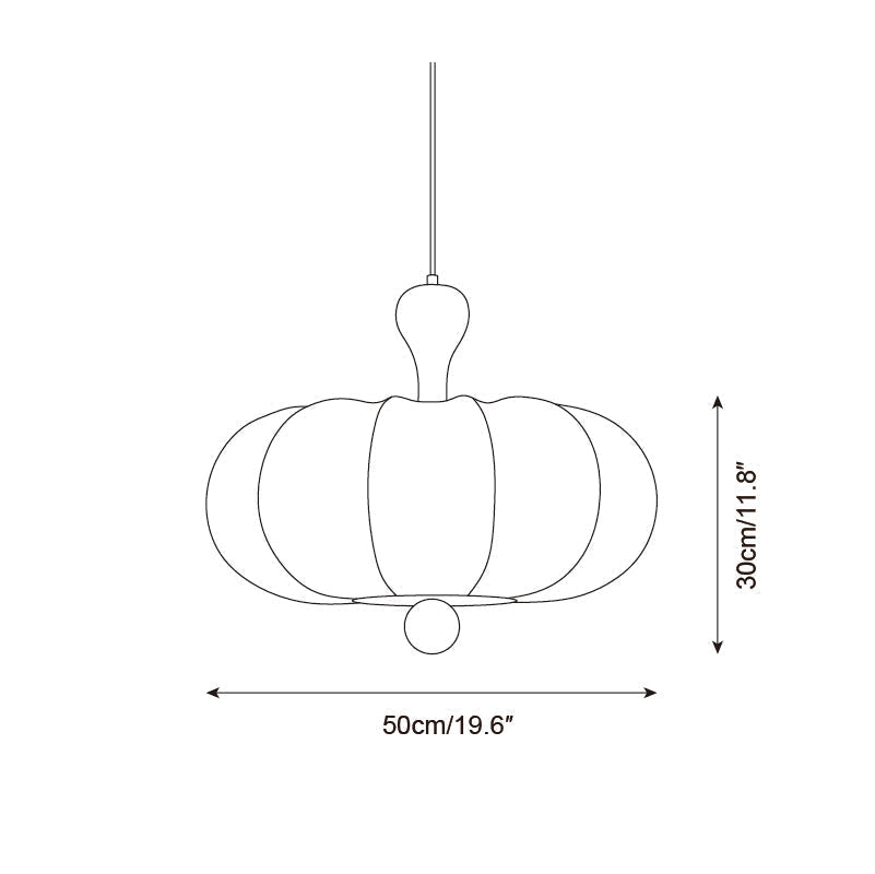 Hanglamp Stof Walnoothout Wit Eettafel Woonkamer Japandi Hanglamp Stoffen Lampionlamp Hal