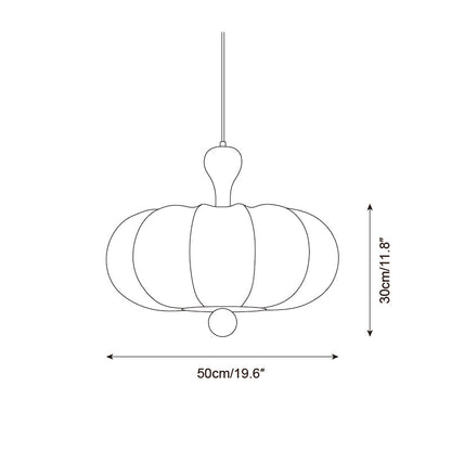 Hanglamp Stof Walnoothout Wit Eettafel Woonkamer Japandi Hanglamp Stoffen Lampionlamp Hal