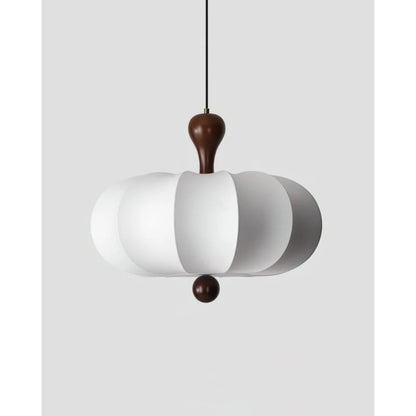Hanglamp Stof Walnoothout Wit Eettafel Woonkamer Japandi Hanglamp Stoffen Lampionlamp Hal