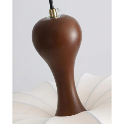 Hanglamp Stof Walnoothout Wit Eettafel Woonkamer Japandi Hanglamp Stoffen Lampionlamp Hal