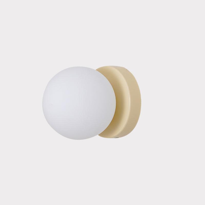 Nuvol Wandlamp — Metalen Wandspot met Glazen Bol ø12cm — Compacte Wandverlichting in 5 Kleuren