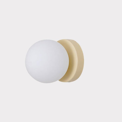 Nuvol Wandlamp — Metalen Wandspot met Glazen Bol ø12cm — Compacte Wandverlichting in 5 Kleuren