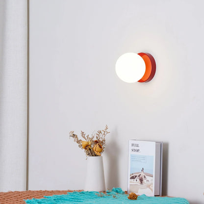 Wandlamp Glas Rond Nordisch Minimalistisch G9 LED Zwart Wit Groen Slaapkamer