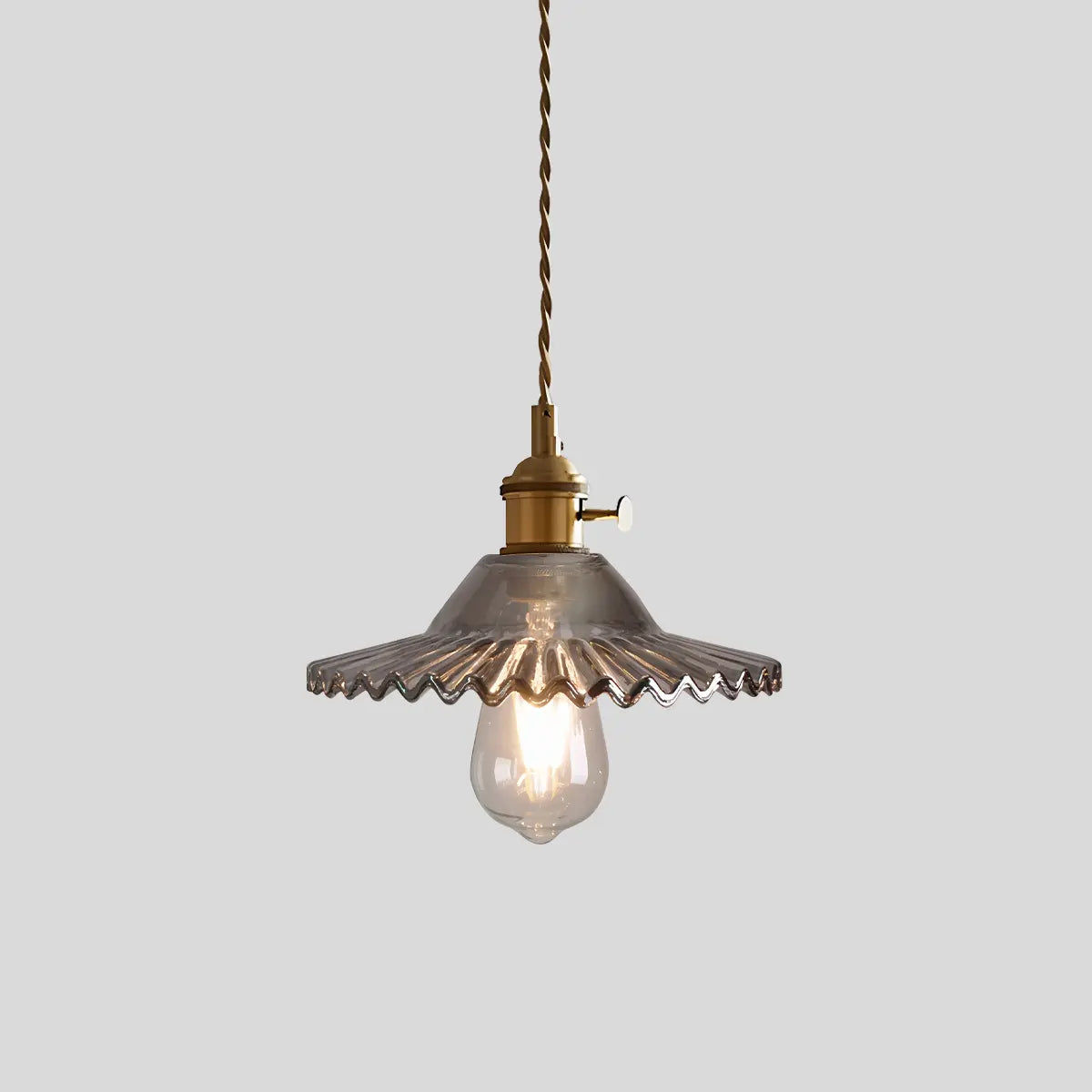 Hanglamp Glas Brons Verstelbare Kabel Woonkamer Eettafel Transparante Glazen Hanglamp Sfeerverlichting Vintage