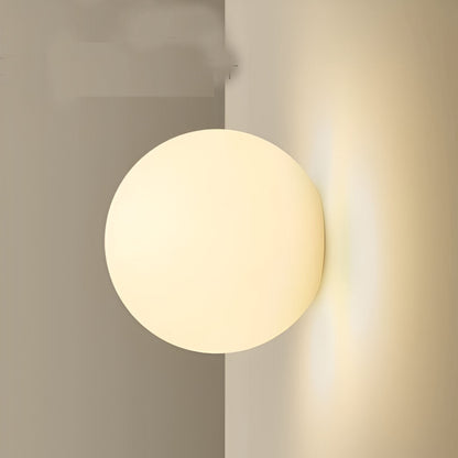 Wandlamp Rond Gesatineerd Glas Minimalistisch Japandi Ø12 Ø20 Slaapkamer Hal