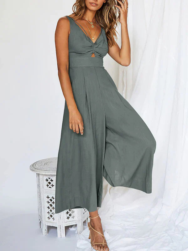 Elegante V-hals Jumpsuit voor Dames