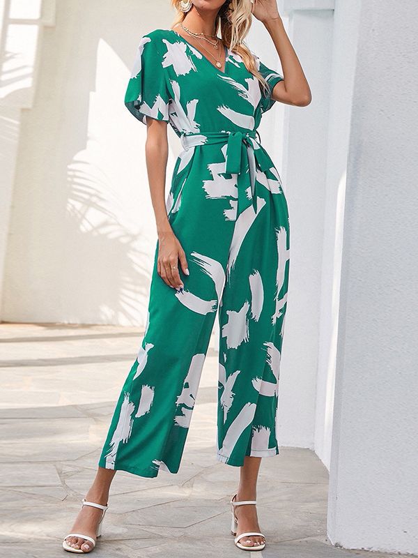 Vrouwelijke Jumpsuit Wijde Pijpen Chiffon Elegant - StudioMarella