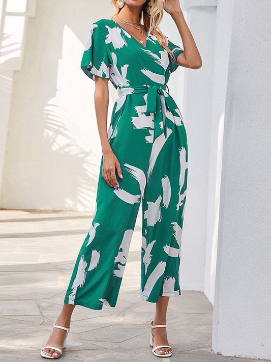 Vrouwelijke Jumpsuit Wijde Pijpen Chiffon Elegant - StudioMarella