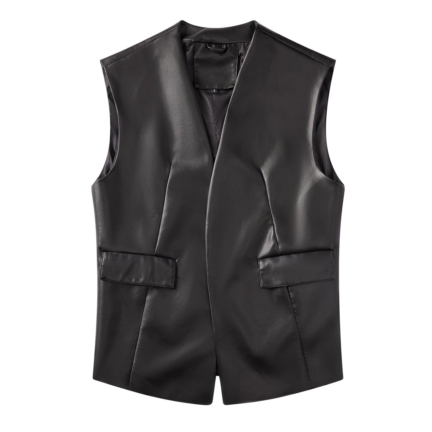 Dames Gilet van Imitatieleer Bodil Stijlvol