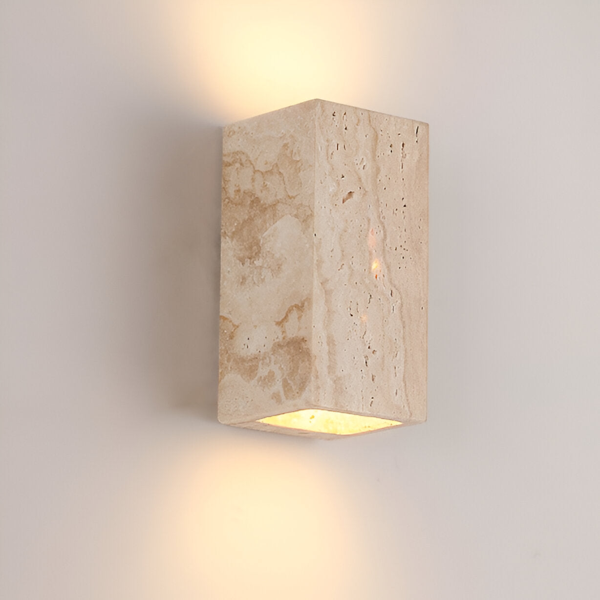 Buitenlamp Travertin Steen Up Down LED IP65 3000K Gevel