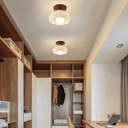 Sansoti | Bauhaus Plafondlamp French Cream – Crème LED Plafondlamp voor Slaapkamer & Woonkamer