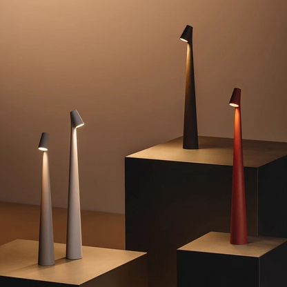 Lumina tafellamp aluminium 3000K draadloos zwart wit rood eettafel leeslamp modern design