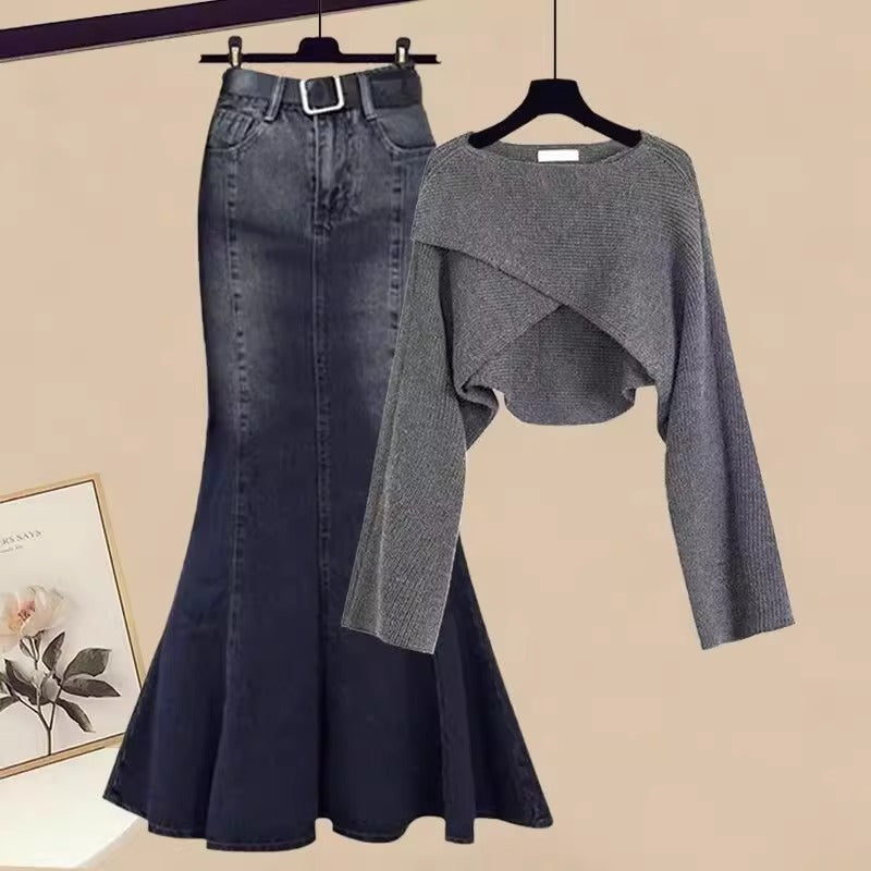 Vrouwelijke Broek Set Fishtail Stijl Modieus Top - StudioMarella