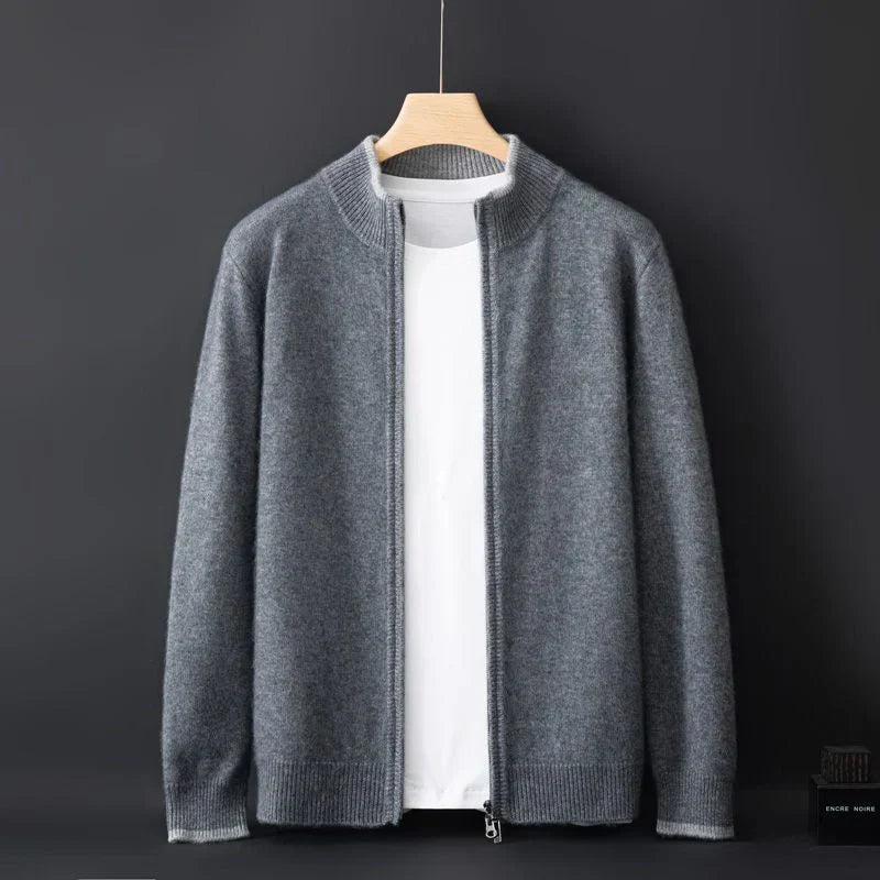 Elegante Herenjas Aurelio Stijlvol Zwarte Jas