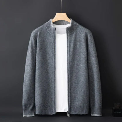 Elegante Herenjas Aurelio Stijlvol Zwarte Jas