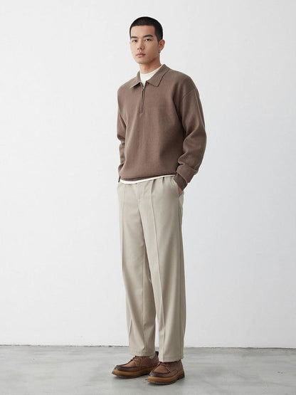 Soft sweatshirt met polokraag voor heren en dames