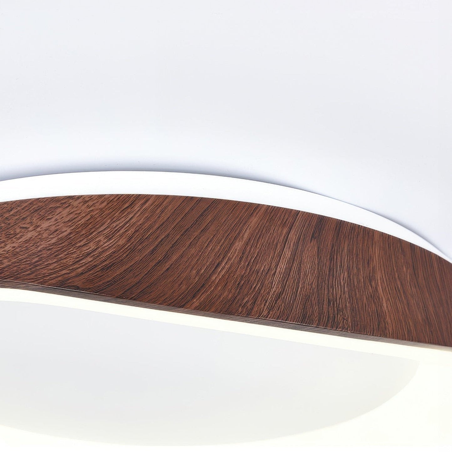 Plafondlamp LED Houtlook Scandinavisch Acryl IJzer Woonkamer Slaapkamer 40 50 60cm