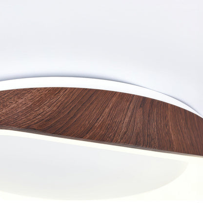 Plafondlamp LED Houtlook Scandinavisch Acryl IJzer Woonkamer Slaapkamer 40 50 60cm