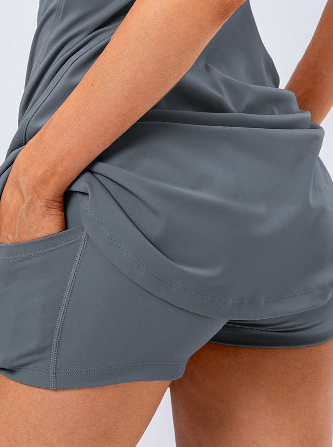 Tennisjurk Dames Grijs Comfortabel Sportief