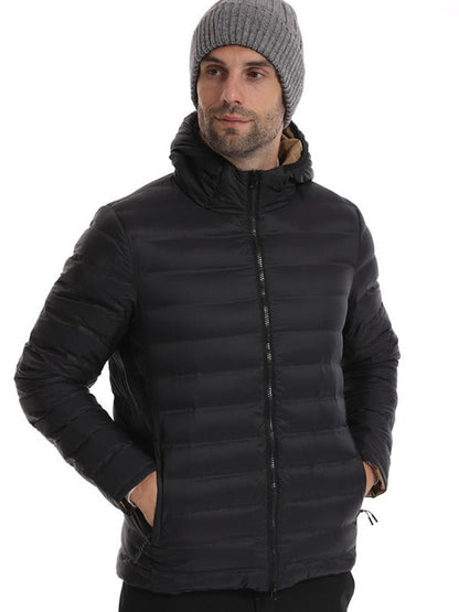 Heren Winterjas Waterdicht Gewatteerd met Capuchon Warm - StudioMarella