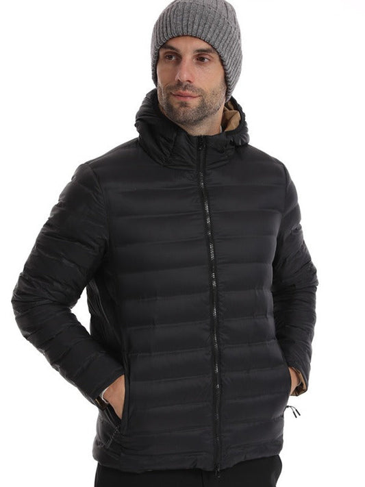Heren Winterjas Waterdicht Gewatteerd met Capuchon Warm - StudioMarella