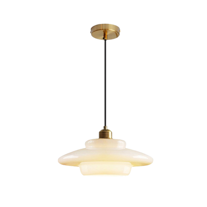 Melkachtig witte glazen hanglamp E27 glas wit keuken eetkamer hal modern minimalistisch verlichting