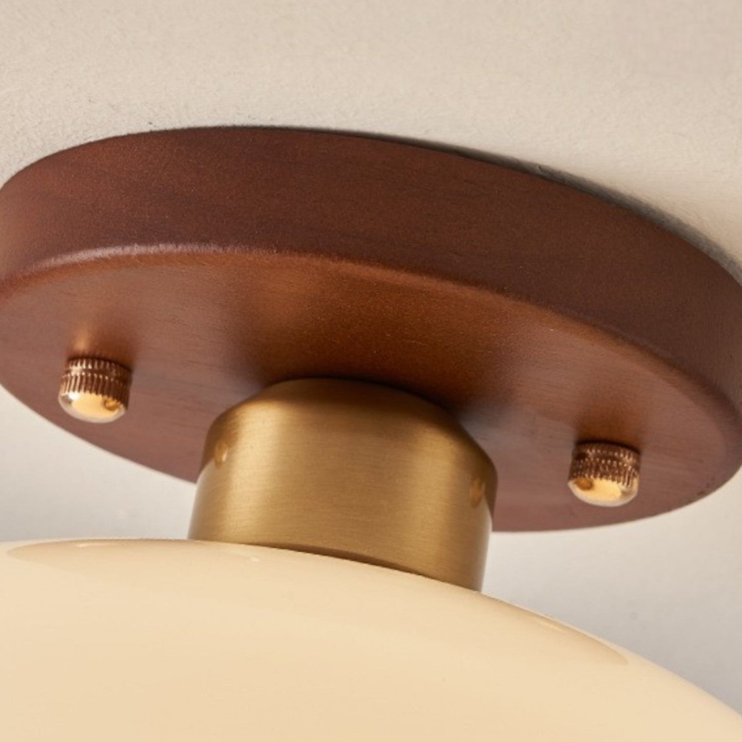 Sansoti | Bauhaus Plafondlamp French Cream – Crème LED Plafondlamp voor Slaapkamer & Woonkamer
