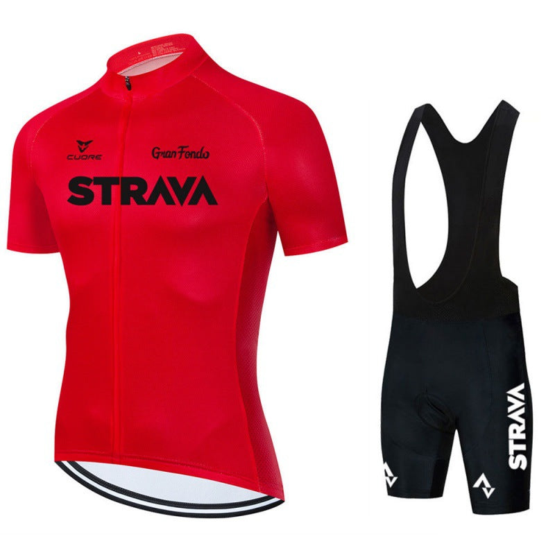 Fietspak voor Mannen - Ademende Fietsshirt en Broek Set