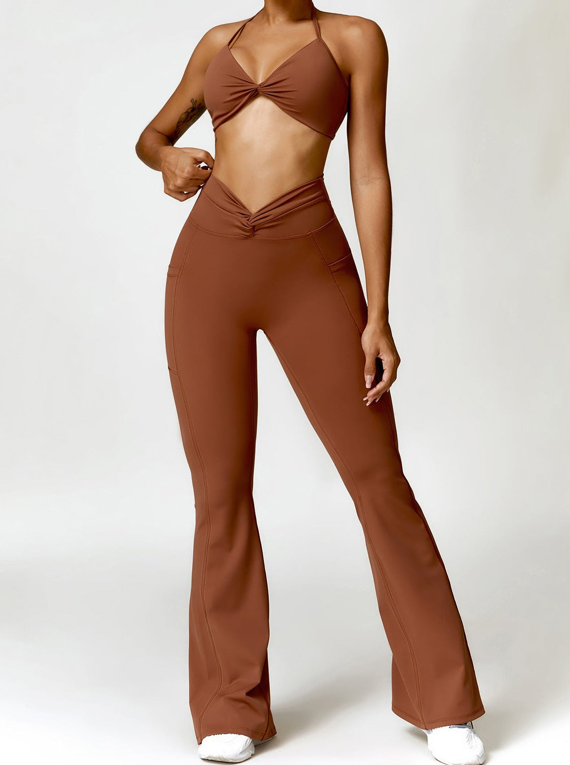 Hoge Taille Flared Leggings voor Vrouw Slank MAKEND Comfortabele Fit
