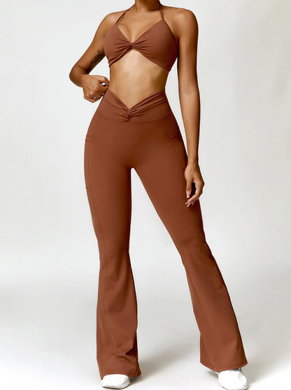 Hoge Taille Flared Leggings voor Vrouw Slank MAKEND Comfortabele Fit