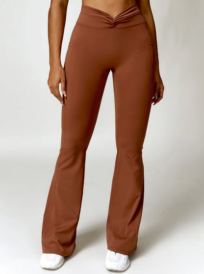 Hoge Taille Flared Leggings voor Vrouw Slank MAKEND Comfortabele Fit