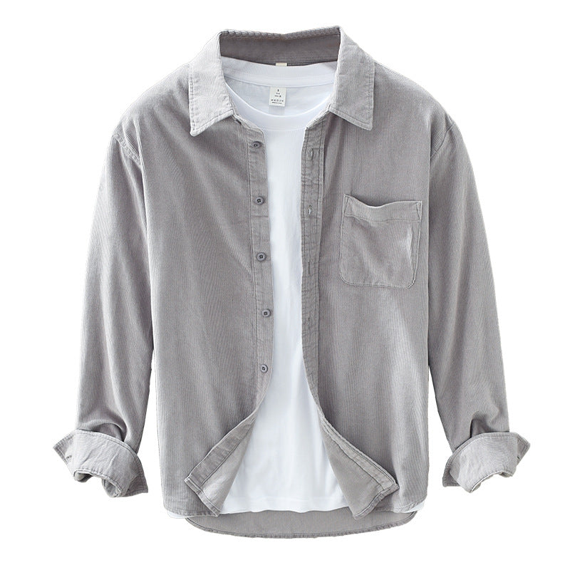 Retro Overhemd voor Heren - Corduroy Stof en Tijdloos Design